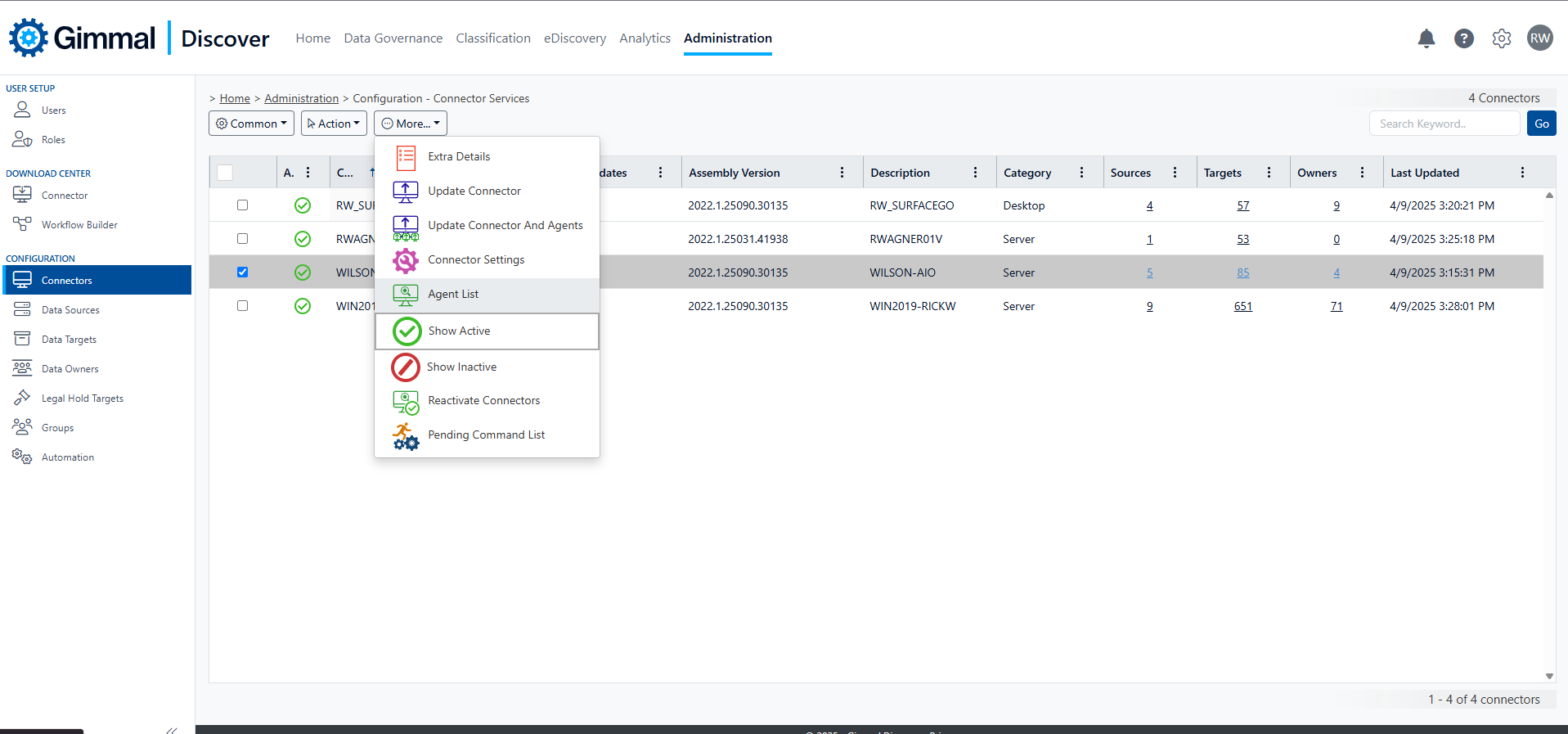 OLEDB Agent Configuration